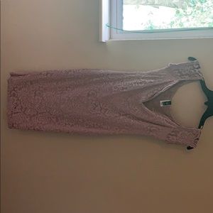 Off shoulder Light purple lace dress